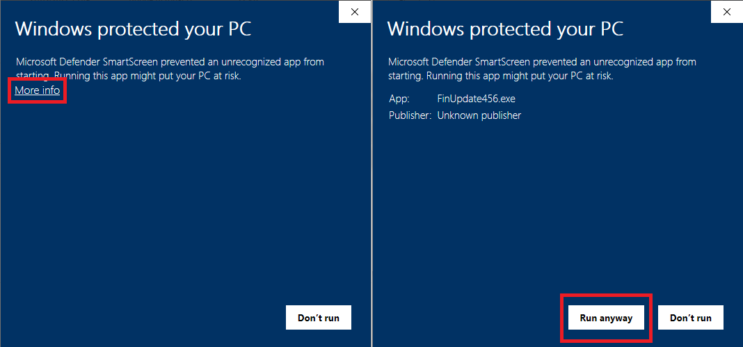 Windows defender screenshots